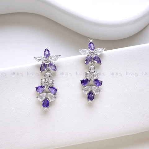 Lavender Drop Earing