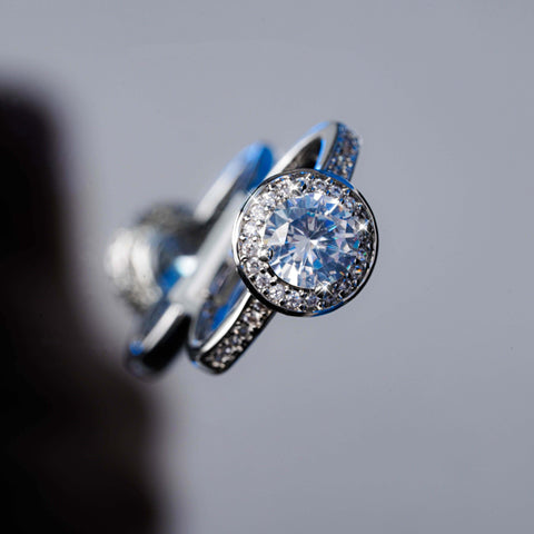 Green Crown Halo Ring