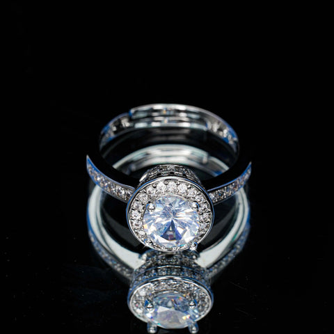 White Crown Halo Ring