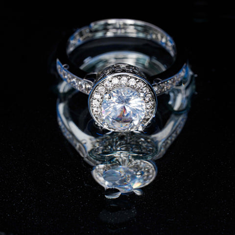White Crown Halo Ring