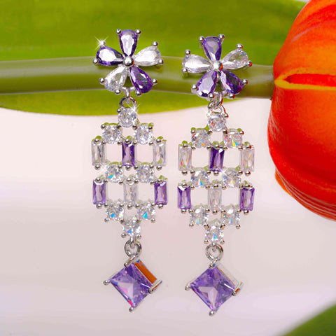 Lilac Luster Earring