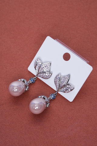 Blush Pearl Blossom Earrings