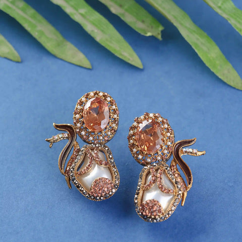 Pair of ornate earrings