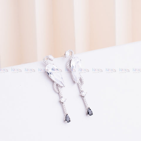Quartz Flamingo Drop Earing