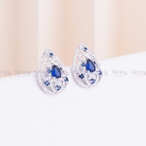 Blue Cluster Earing