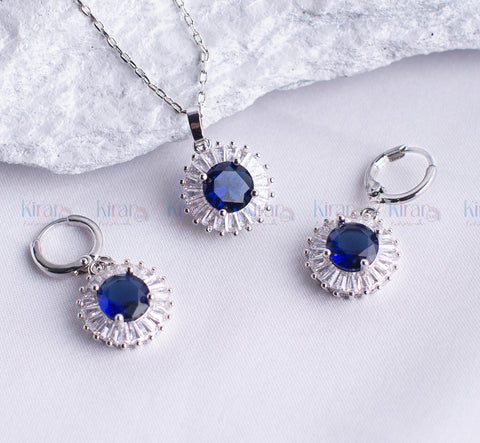 Blue Moon Pendent Set