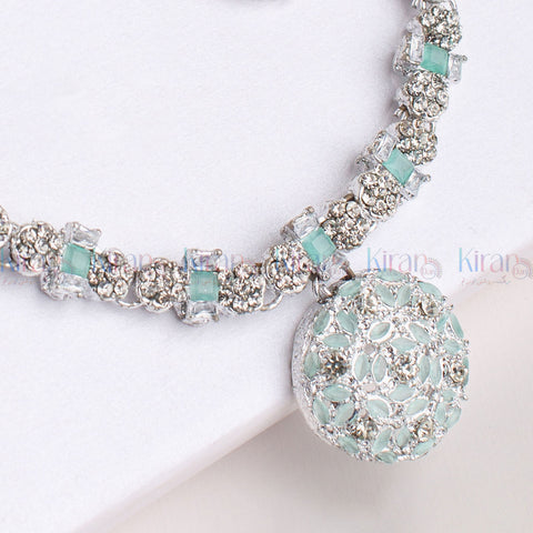 Mint Bloom Necklace Set
