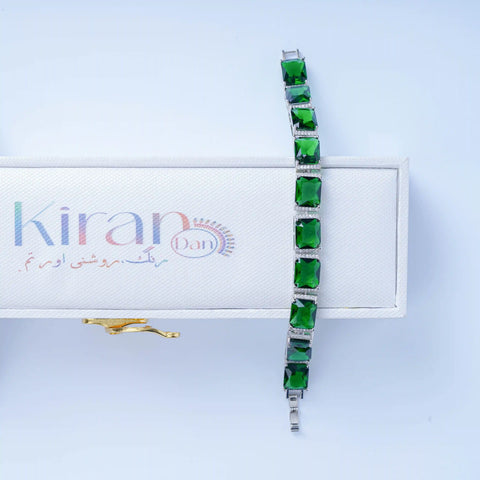 ZAHURI EMERALD ZIRCONIA BRACELET