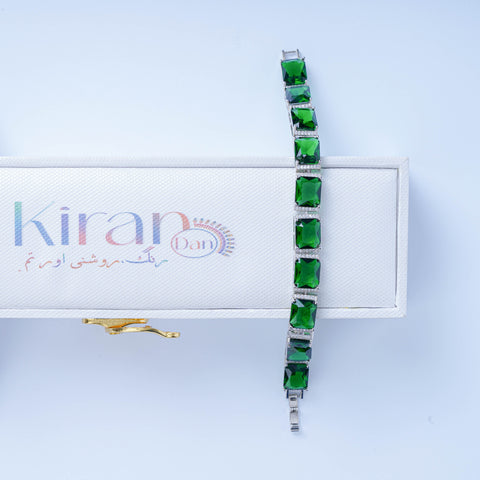 ZAHURI EMERALD ZIRCONIA BRACELET