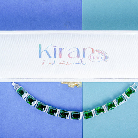 ZAHURI EMERALD ZIRCONIA BRACELET