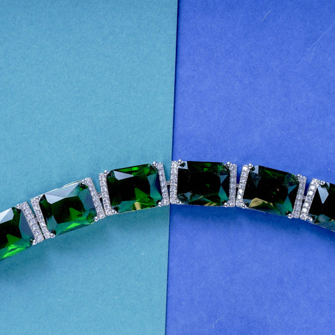 ZAHURI EMERALD ZIRCONIA BRACELET