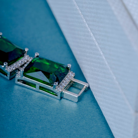 ZAHURI EMERALD ZIRCONIA BRACELET