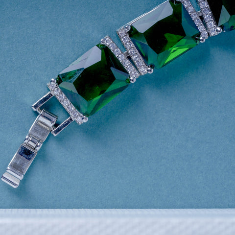ZAHURI EMERALD ZIRCONIA BRACELET