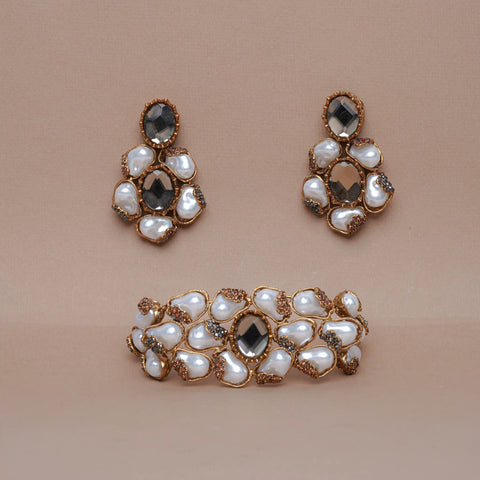 Ivory Pearl necklace Set