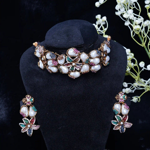 White Petal Pearl Set