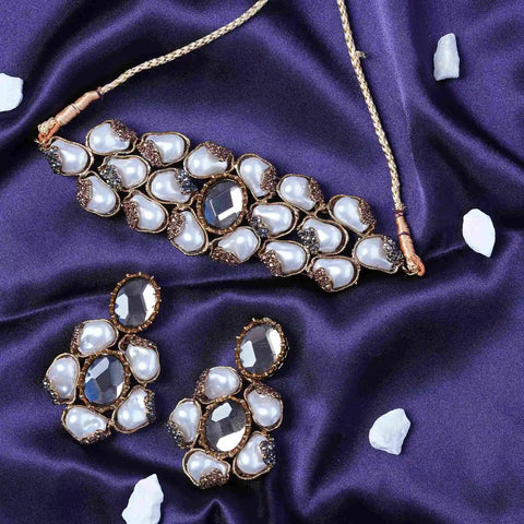 Ivory Pearl necklace Set