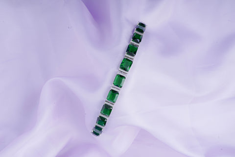 ZAHURI EMERALD ZIRCONIA BRACELET
