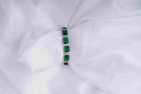 ZAHURI EMERALD ZIRCONIA BRACELET