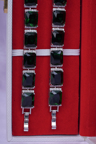 ZAHURI EMERALD ZIRCONIA BRACELET