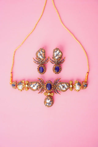 Mystic Blue  necklace Set