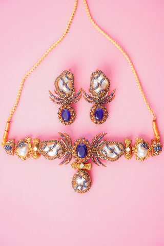 Mystic Blue  necklace Set