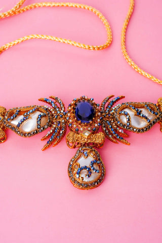 Mystic Blue  necklace Set