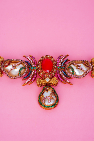 Mystic Ruby Necklace Set