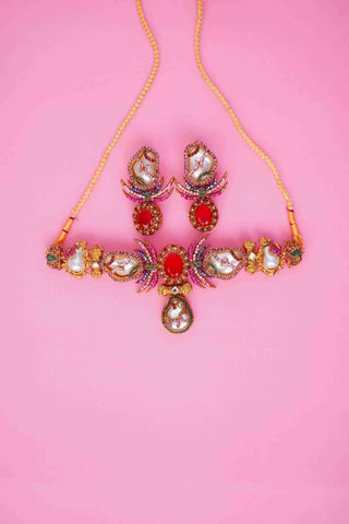 Mystic Ruby Necklace Set