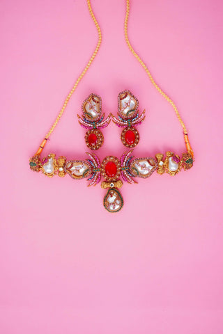 Mystic Ruby Necklace Set