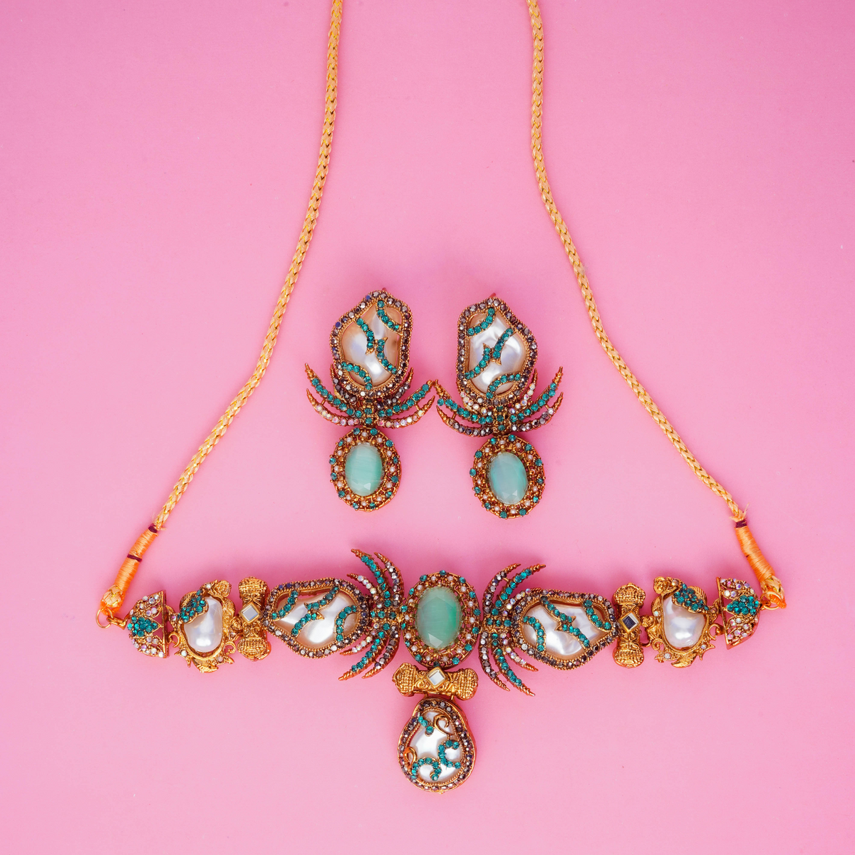 Mystic Aqua Necklace Set