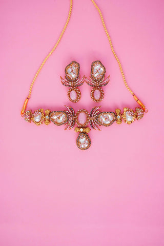 Mystic Pink Necklace Set