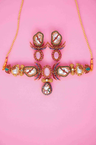 Mystic Pink Necklace Set