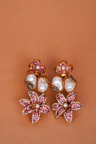 Pink Petal Pearl Set