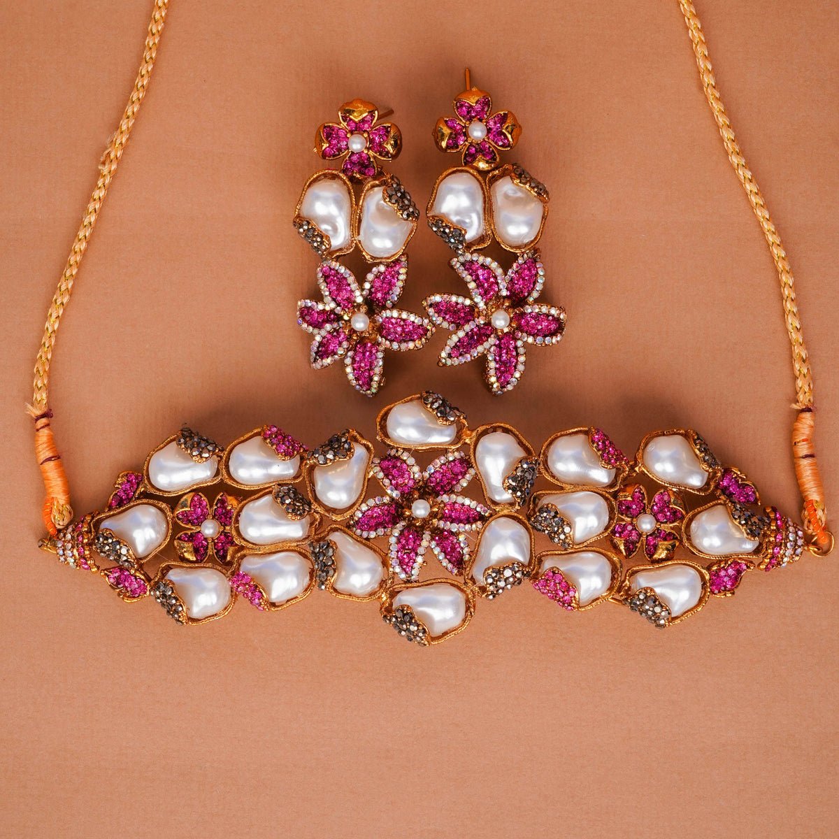 Rose Petal Pearl Set