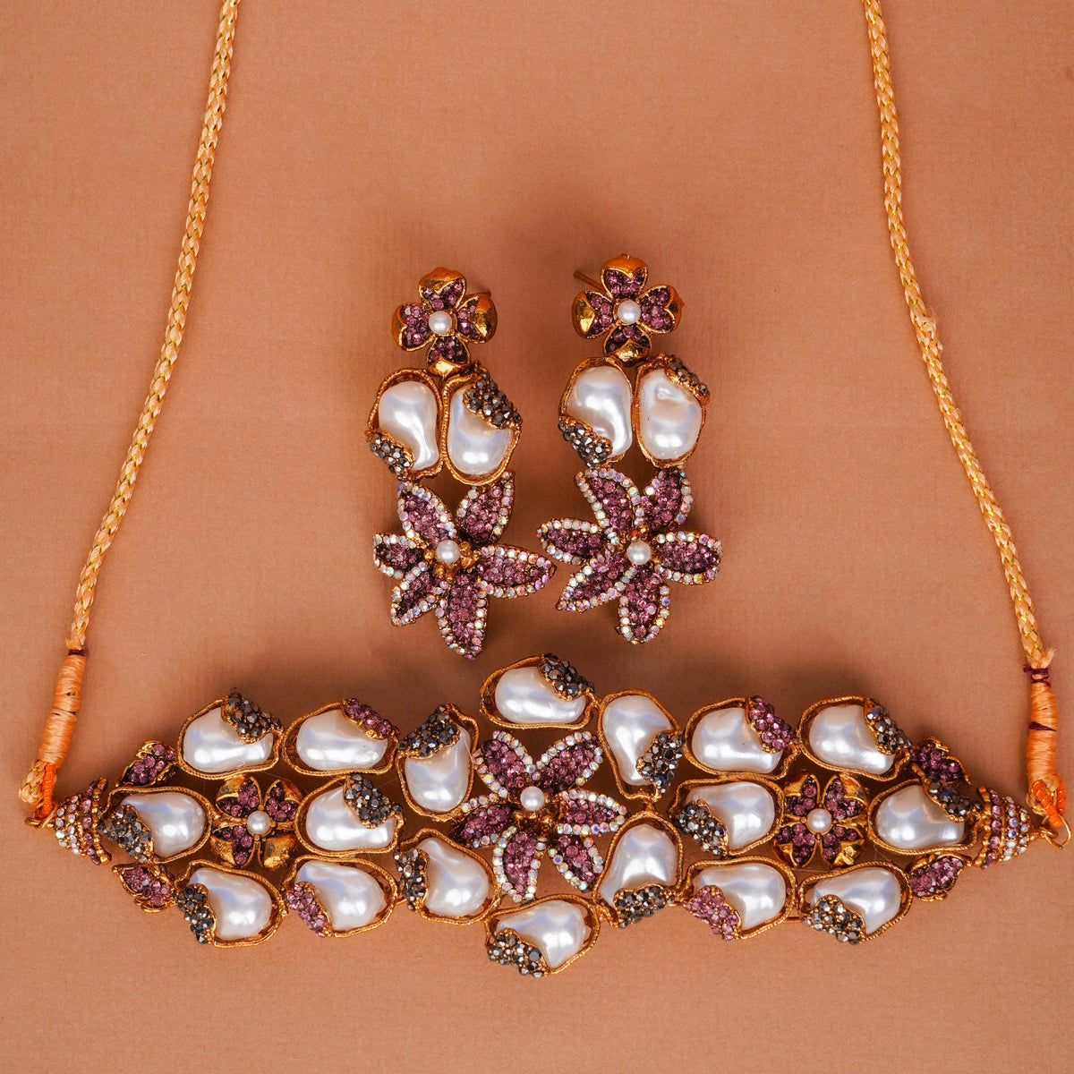 Radiant Pink Petal Pearl Set