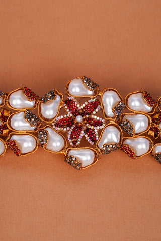 Burgundy Petal Pearl Set