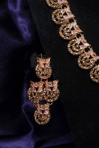 Golden Chandrika  Necklace Set