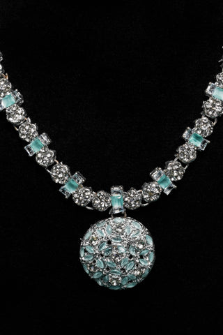 Mint Bloom Necklace Set