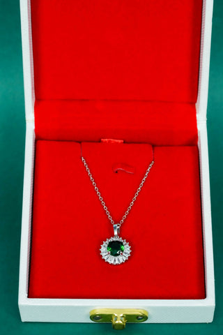 Emerald Green Pendent Set