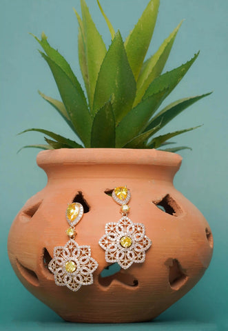 Golden Filigree Earrings