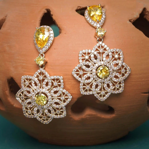 Golden Filigree Earrings