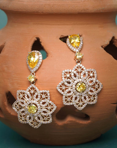 Golden Filigree Earrings