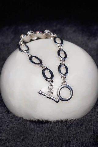 Dual Tone Silver Bracelet