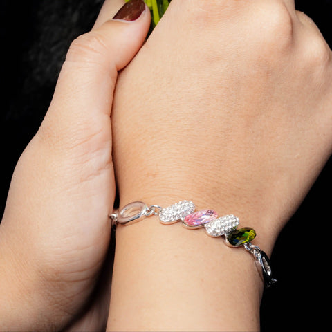 Dual Tone Silver Bracelet