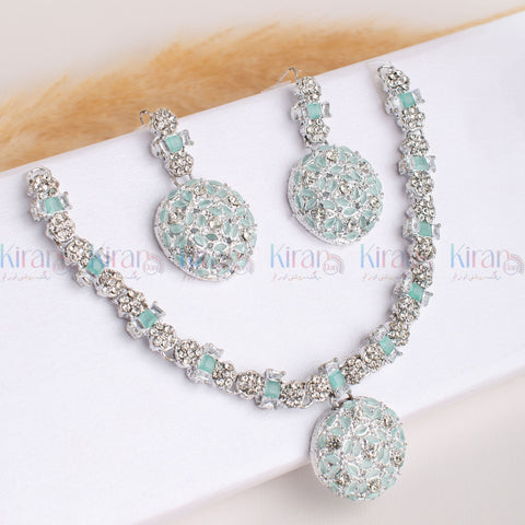 Mint Bloom Necklace Set