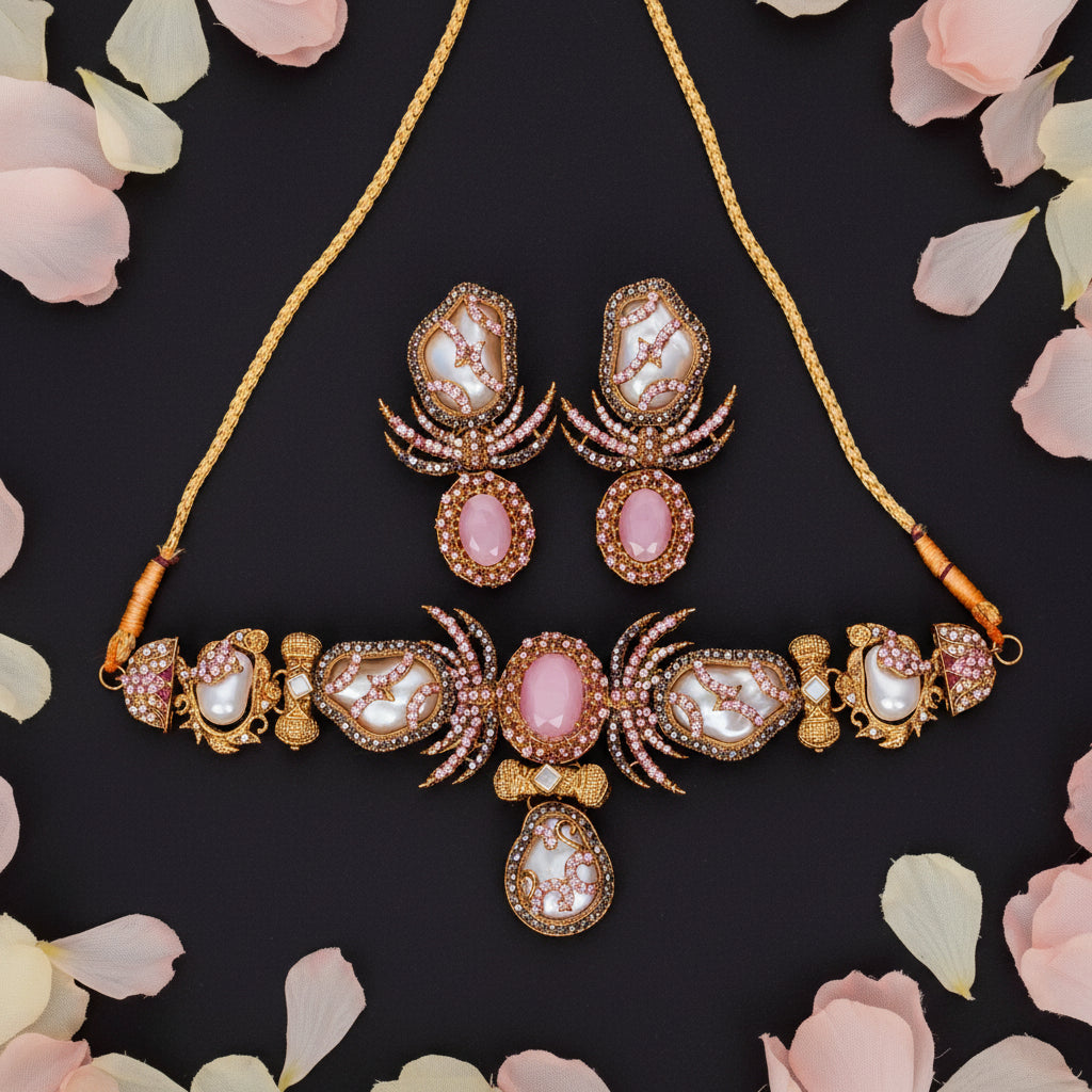 Mystic Pink Necklace Set